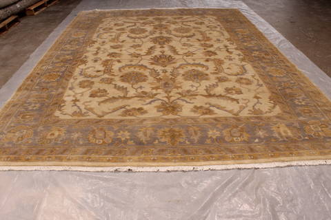 Oushak White Hand Knotted 90 X 120 Area Rug 301-135846 Image 2