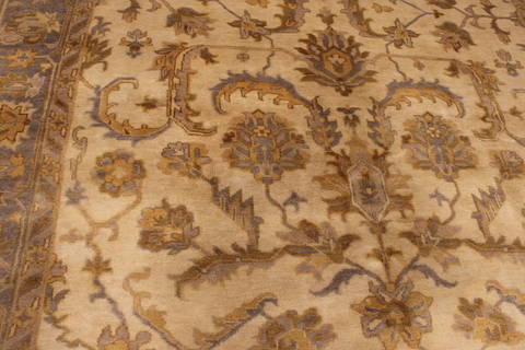 Oushak White Hand Knotted 90 X 120 Area Rug 301-135846 Image 5