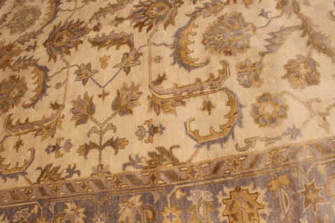 Oushak White Hand Knotted 90 X 120 Area Rug 301-135846 Image 6