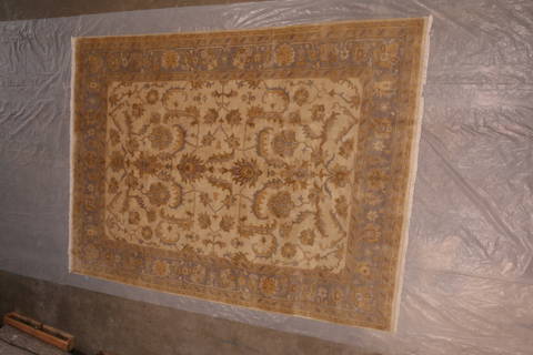Oushak White Hand Knotted 90 X 120 Area Rug 301-135846 Image 8