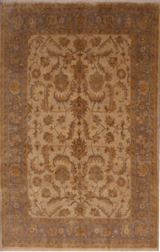 Oushak White Hand Knotted 9'0" X 12'0"  Area Rug 301-135846