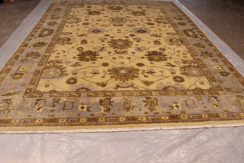 Oushak White Hand Knotted 811 X 122 Area Rug 301-135849 Image 2
