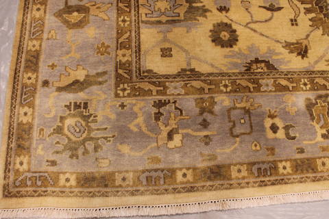 Oushak White Hand Knotted 811 X 122 Area Rug 301-135849 Image 3