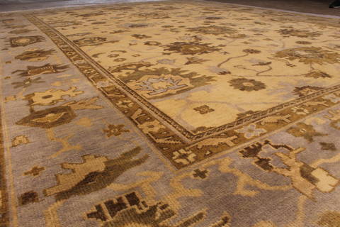 Oushak White Hand Knotted 811 X 122 Area Rug 301-135849 Image 4