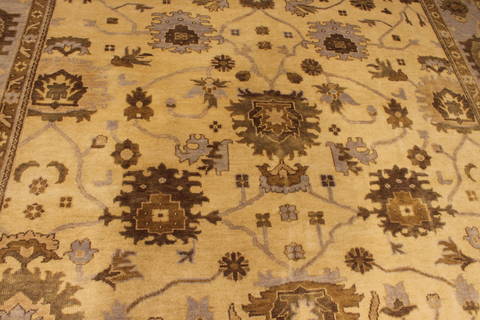 Oushak White Hand Knotted 811 X 122 Area Rug 301-135849 Image 5