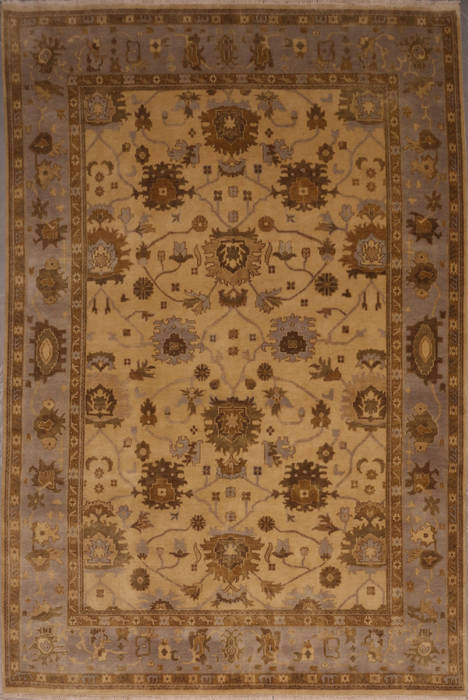 Oushak White Hand Knotted 811 X 122 Area Rug 301-135849 Image 0