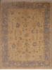 Oushak White Hand Knotted 89 X 119  Area Rug 301-135850 Thumb 0