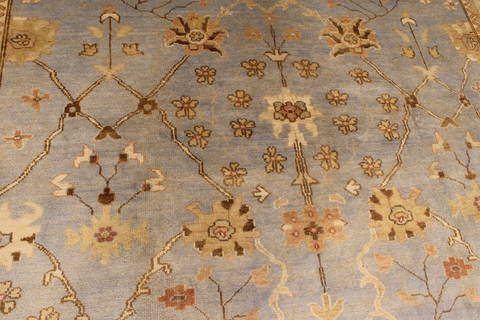 Oushak Blue Hand Knotted 810 X 117 Area Rug 301-135851 Image 5