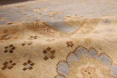 Oushak Blue Hand Knotted 810 X 117 Area Rug 301-135851 Image 8