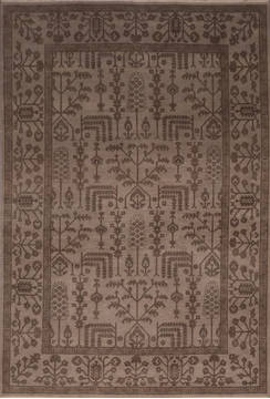 Oushak Grey Hand Knotted 9'0" X 12'0"  Area Rug 301-135854