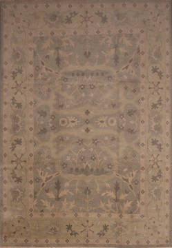 Oushak Green Hand Knotted 9'0" X 12'0"  Area Rug 301-135855
