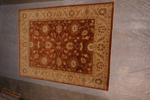 Oushak Brown Hand Knotted 90 X 119 Area Rug 301-135856 Image 8
