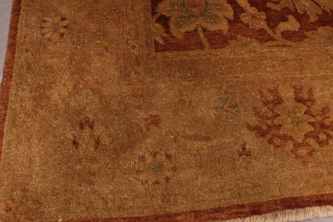 Oushak Brown Hand Knotted 91 X 119 Area Rug 301-135858 Image 3