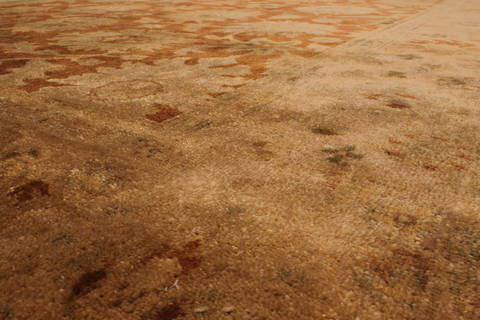 Oushak Brown Hand Knotted 91 X 119 Area Rug 301-135858 Image 4