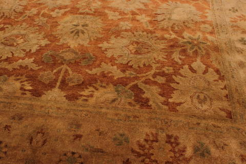 Oushak Brown Hand Knotted 91 X 119 Area Rug 301-135858 Image 5