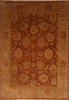 Oushak Brown Hand Knotted 91 X 119  Area Rug 301-135858 Thumb 0