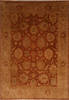 Oushak Brown Hand Knotted 91 X 119 Area Rug 301-135858 Thumb 0