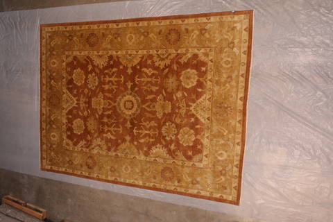 Oushak Brown Hand Knotted 811 X 1111 Area Rug 301-135860 Image 8