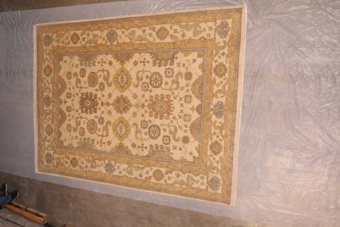 Oushak White Hand Knotted 91 X 119 Area Rug 301-135862 Image 8