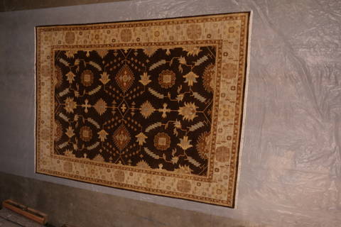 Oushak Brown Hand Knotted 811 X 1111 Area Rug 301-135864 Image 8