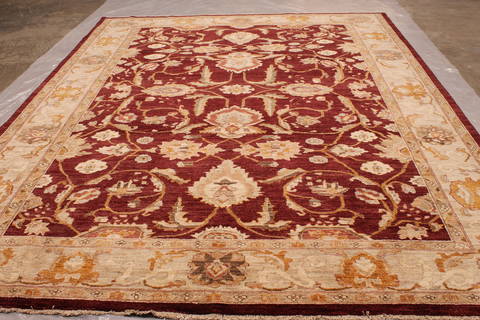 Pishavar Red Hand Knotted 811 X 119 Area Rug 301-135865 Image 2