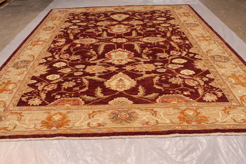 Pishavar Red Hand Knotted 811 X 119 Area Rug 301-135865 Image 3