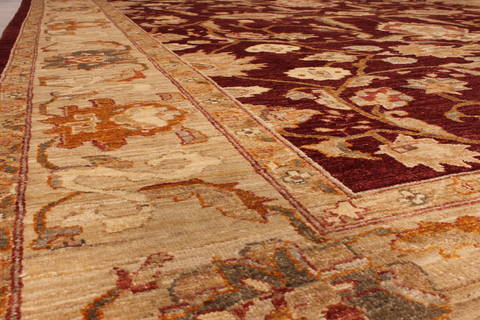 Pishavar Red Hand Knotted 811 X 119 Area Rug 301-135865 Image 6