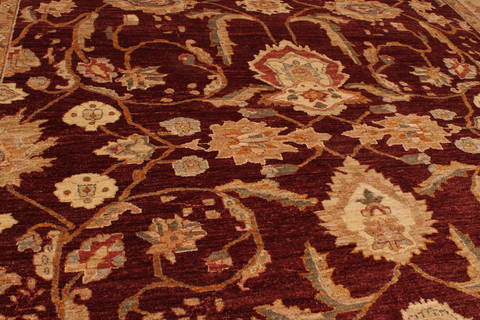 Pishavar Red Hand Knotted 811 X 119 Area Rug 301-135865 Image 7