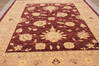 Pishavar Red Hand Knotted 90 X 119  Area Rug 301-135866 Thumb 2