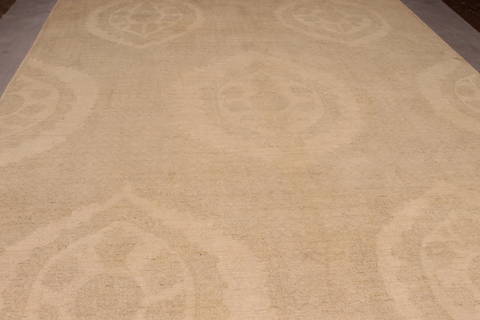 Pishavar Beige Hand Knotted 84 X 1111 Area Rug 301-135868 Image 4