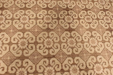 Pishavar Beige Hand Knotted 92 X 1110 Area Rug 301-135871 Image 6