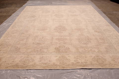 Pishavar Beige Hand Knotted 810 X 119 Area Rug 301-135872 Image 1