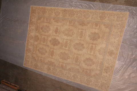 Pishavar Beige Hand Knotted 810 X 119 Area Rug 301-135872 Image 8