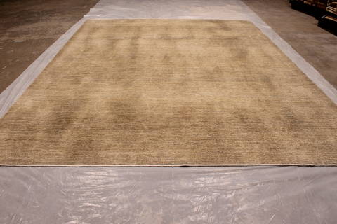 Pishavar Brown Hand Knotted 92 X 118 Area Rug 301-135873 Image 1