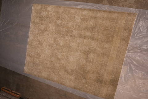 Pishavar Brown Hand Knotted 92 X 118 Area Rug 301-135873 Image 8