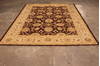 Pishavar Brown Hand Knotted 89 X 118  Area Rug 301-135881 Thumb 1