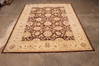 Pishavar Brown Hand Knotted 89 X 118  Area Rug 301-135881 Thumb 2