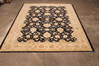Pishavar Black Hand Knotted 93 X 118 Area Rug 301-135885 Thumb 2
