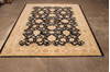 Pishavar Black Hand Knotted 93 X 118  Area Rug 301-135885 Thumb 2