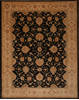 Pishavar Black Hand Knotted 93 X 118 Area Rug 301-135885 Thumb 0
