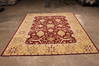 Pishavar Red Hand Knotted 811 X 120  Area Rug 301-135886 Thumb 1