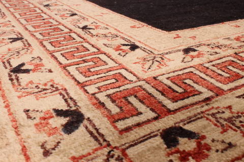 Pishavar Black Hand Knotted 811 X 118 Area Rug 301-135887 Image 4