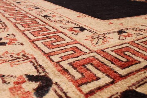 Pishavar Black Hand Knotted 811 X 118 Area Rug 301-135887 Image 5