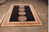 Pishavar Black Hand Knotted 811 X 118  Area Rug 301-135887 Thumb 2