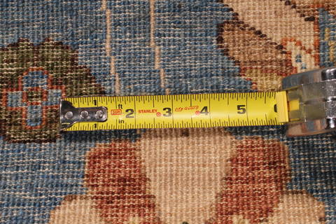 Pishavar Blue Hand Knotted 811 X 1111 Area Rug 301-135888 Image 6