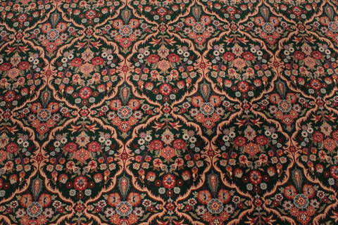 Pishavar Green Hand Knotted 92 X 123 Area Rug 301-135891 Image 6