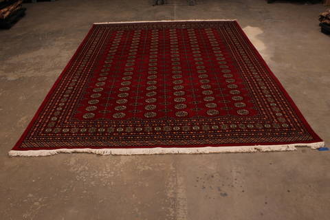 Bokhara Red Hand Knotted 91 X 120 Area Rug 301-135892 Image 1