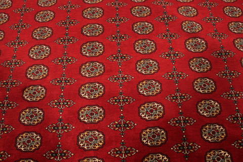 Bokhara Red Hand Knotted 91 X 120 Area Rug 301-135892 Image 5