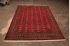 Bokhara Red Hand Knotted 91 X 120  Area Rug 301-135892 Thumb 2