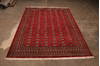 Bokhara Red Hand Knotted 91 X 120 Area Rug 301-135892 Thumb 2